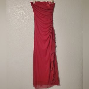 Windsor prom dress, strapless, size small, deep pink